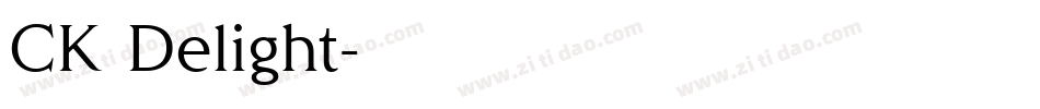 CK Delight字体转换